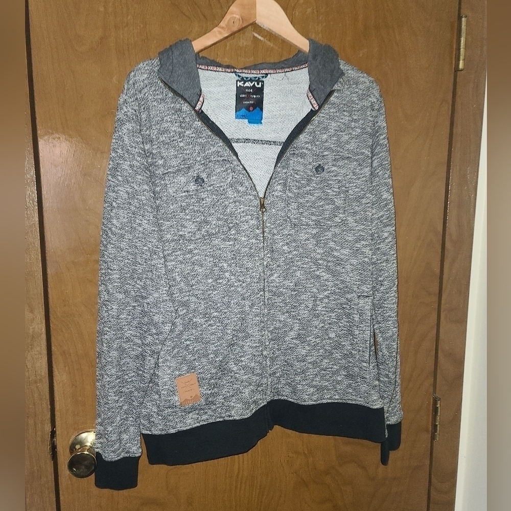 Kavu grey full zip sz m